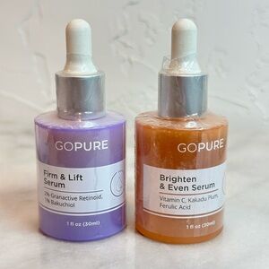 Firm & Lift Serum - Purple and Brighten & Even Serum - Orange